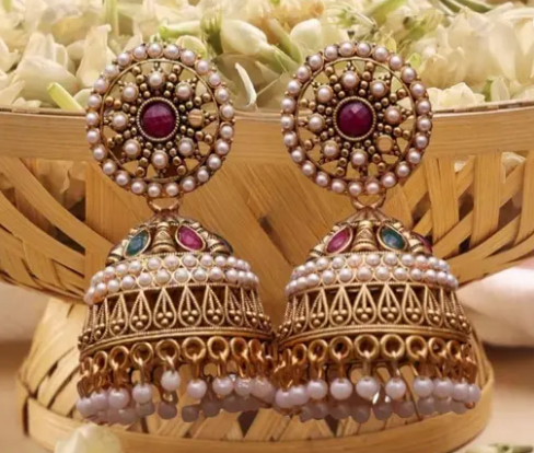 Antique Designer Jhumka Earrings for beautiful Girls & Women